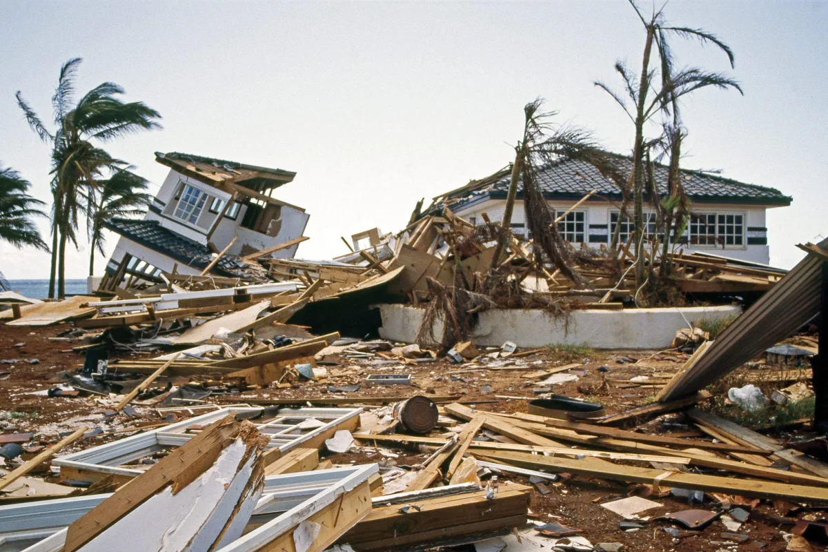 Insurance restoration damage documentation and repair on a Brandon commercial building