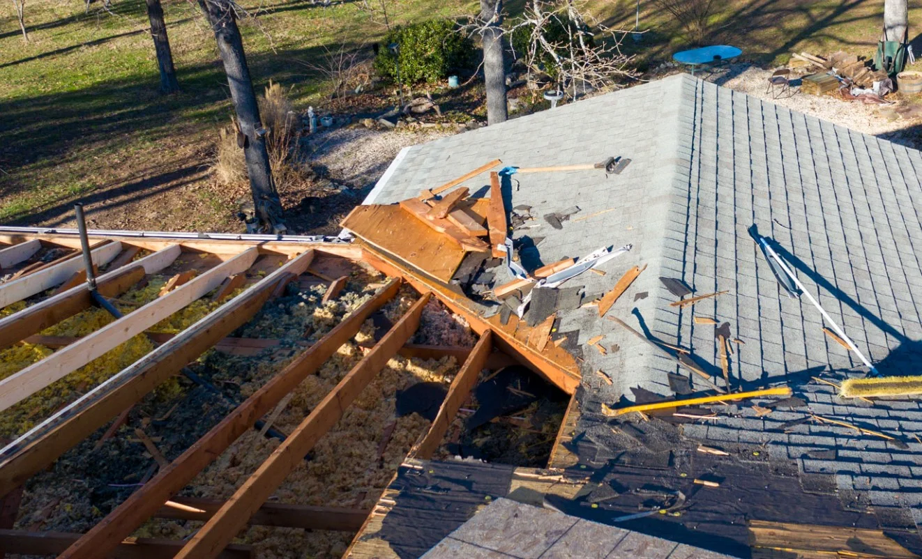 Storm damage restoration