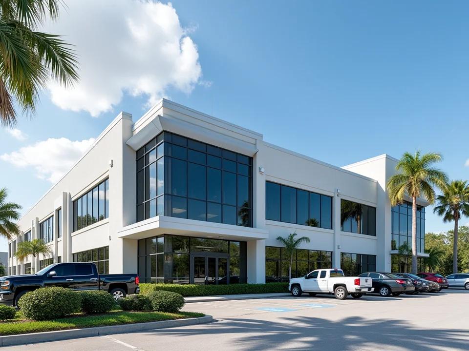 Modern commercial office building construction Tampa Bay